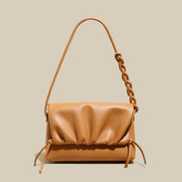 siatastyle Pleated Semi-Braided Leather Shoulder Bag