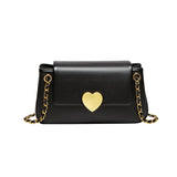 Valentina Heart-Lock Shoulder Bag